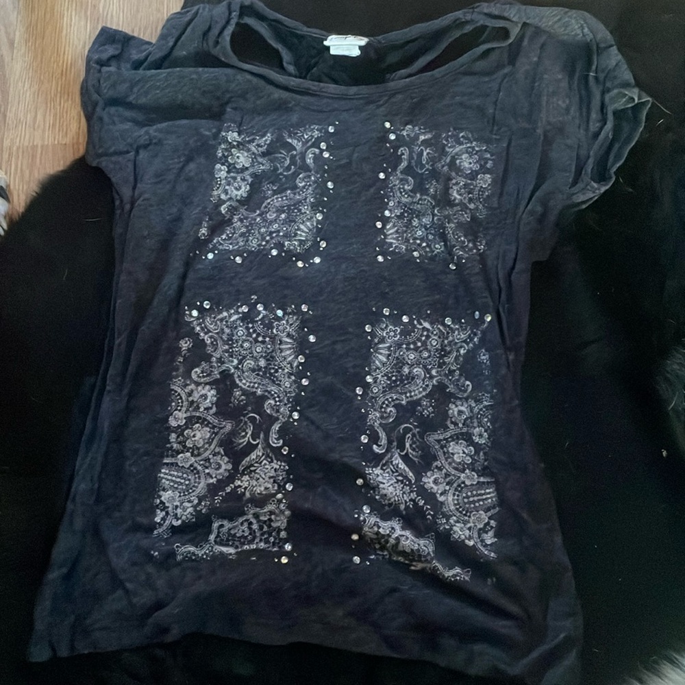 Daytrip Bling/Lace Top